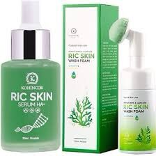 Combo sữa rửa mặt + serum ric skin kohinoor