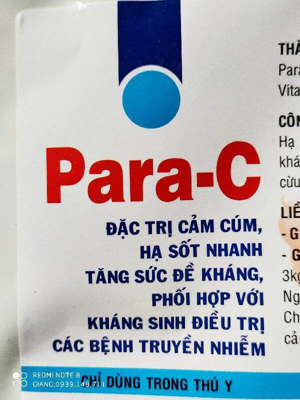 Sản phẩm para c gói 100g