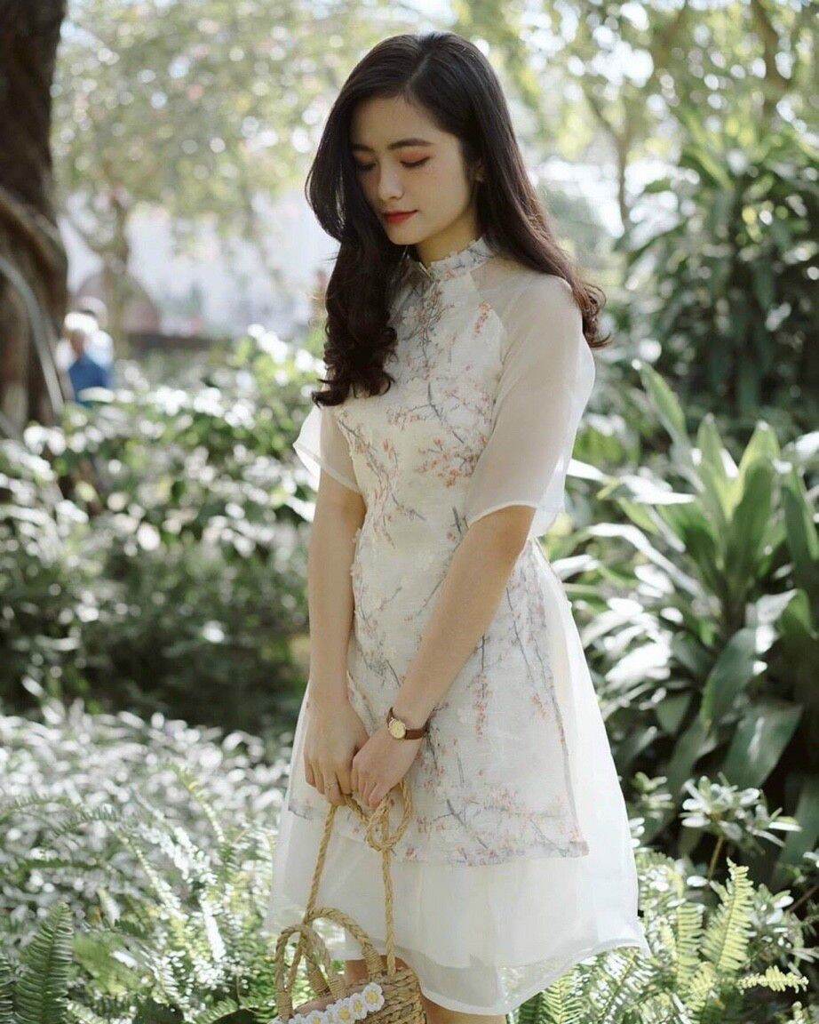 Áo dài cách tân nữ váy ngắn cao cấp