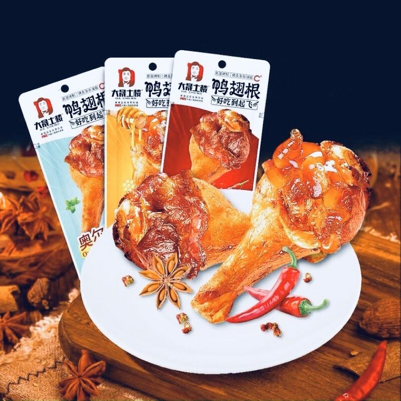 1 bịch 30 chiếc đùi vịt cay dacheng 2 vị cay vafmaatj ong thơm ngon