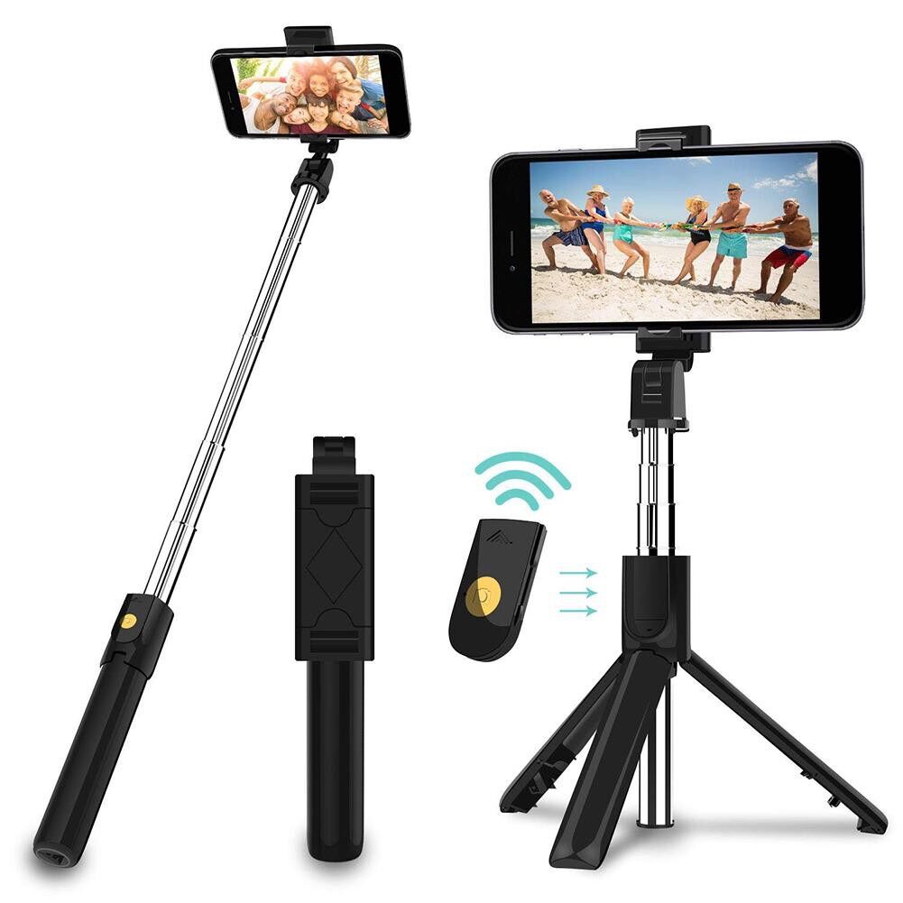 Gậy Chụp Ảnh Bluetooth Kèm Chân Đứng R1 Tiện Lợi
