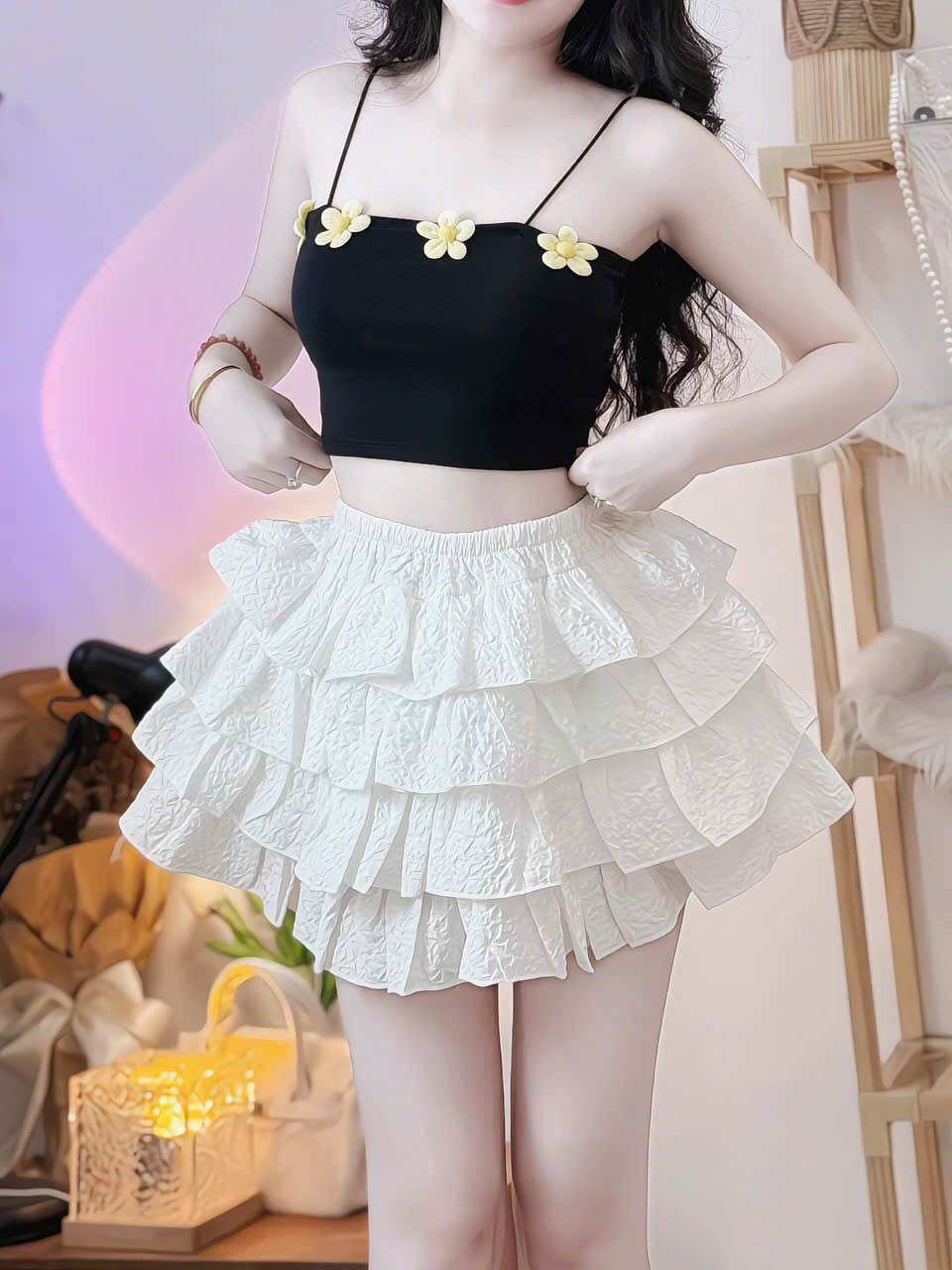 CHÂN VÁY NHIỀU TẦNG