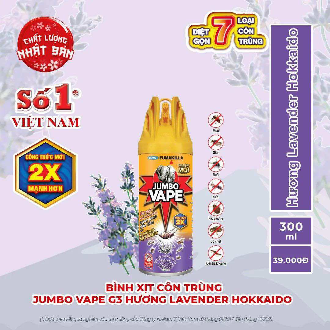 Bình xịt côn trùng Jumbo Vape 300ml