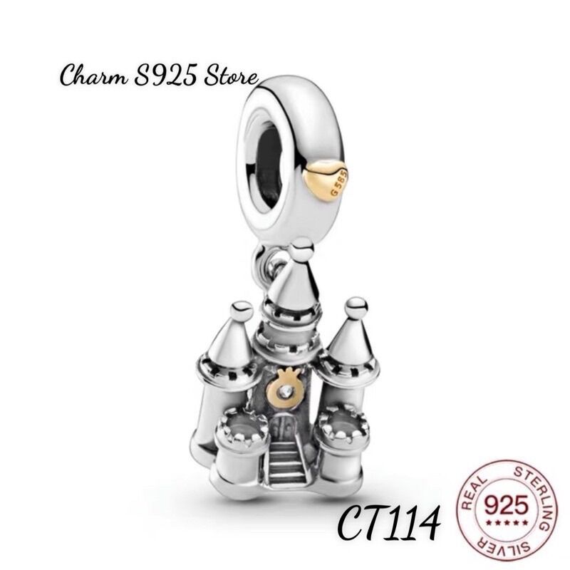 Pan ale charm treo lâu đài bạc s925 cao cấp