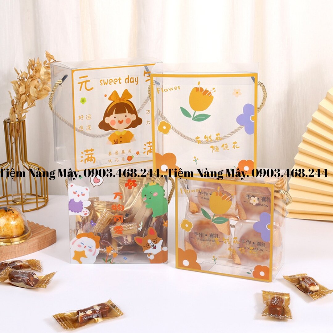 Hộp mica đựng bánh kẹo