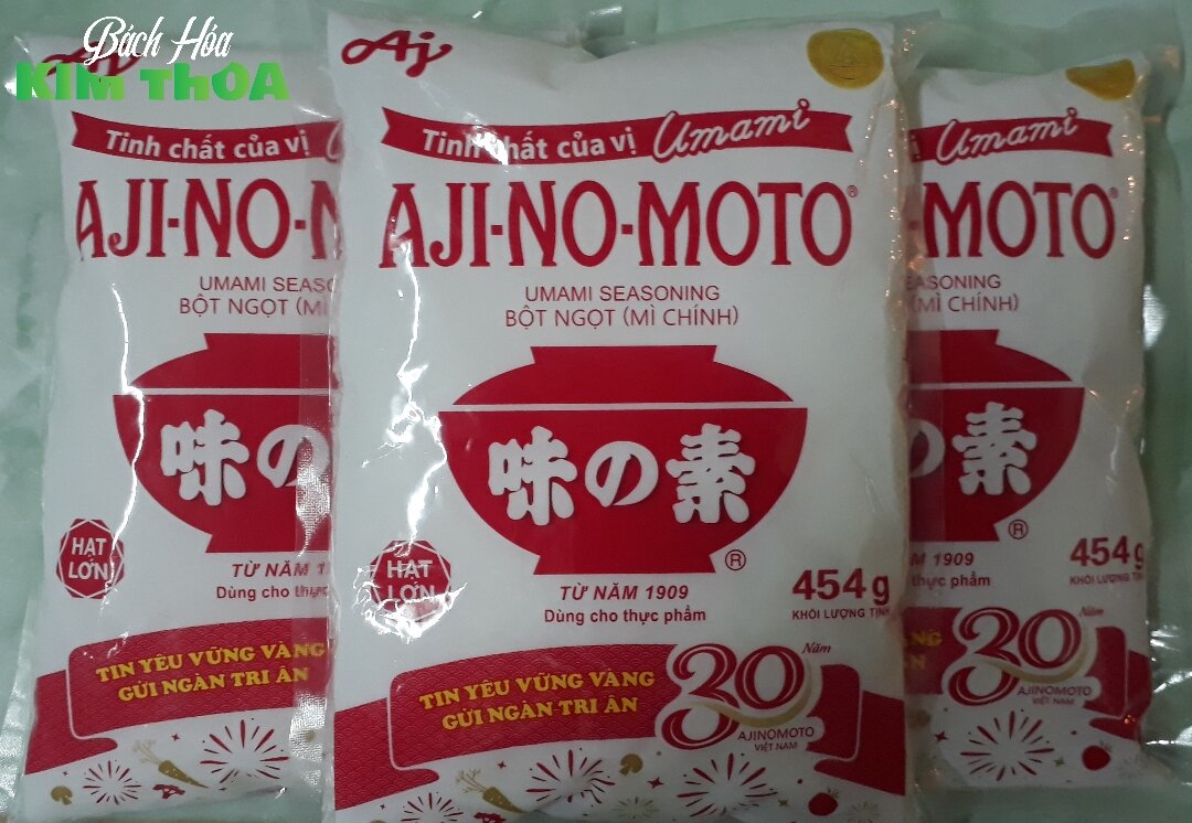 Combo 3 gói bột ngọt AJINOMOTO 454g