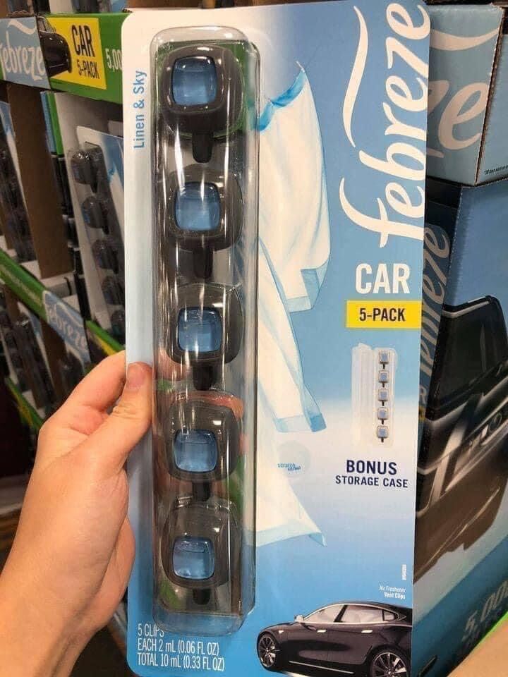 [HCM]Nước hoa xe oto Febreze (pack 5 cái)