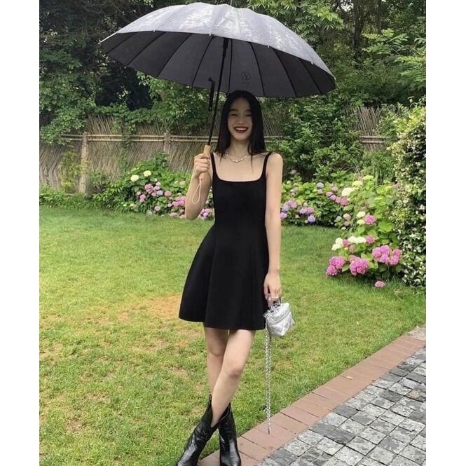 Đầm 2s thun tăm bản to dáng xoè Sam-collection❤️Freeship