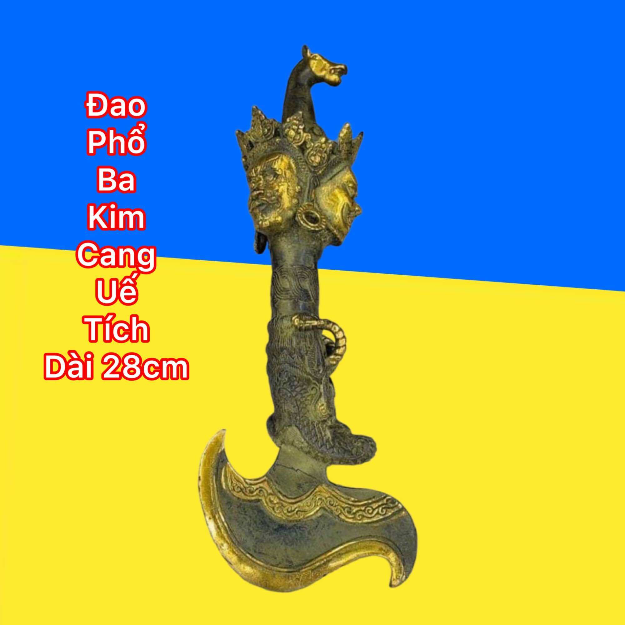 Kim cang phổ ba mật tông bằng đồng dài 28cm-36cm