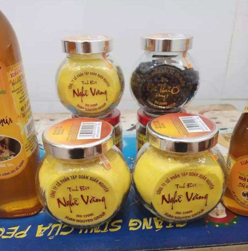 75Gr TINH BỘT NGHỆ VÀNG NGUYÊN CHẤT 100% LỌ THỦY TINH XUÂN NGUYÊN
