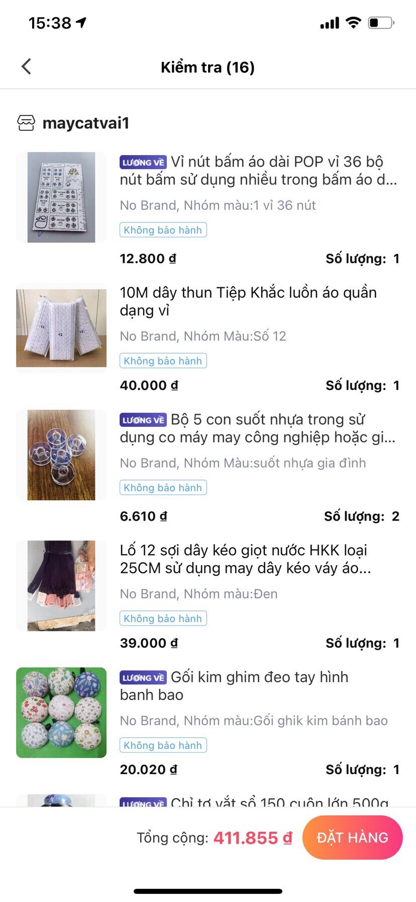 Combo 13 sản phẩm khách đặt