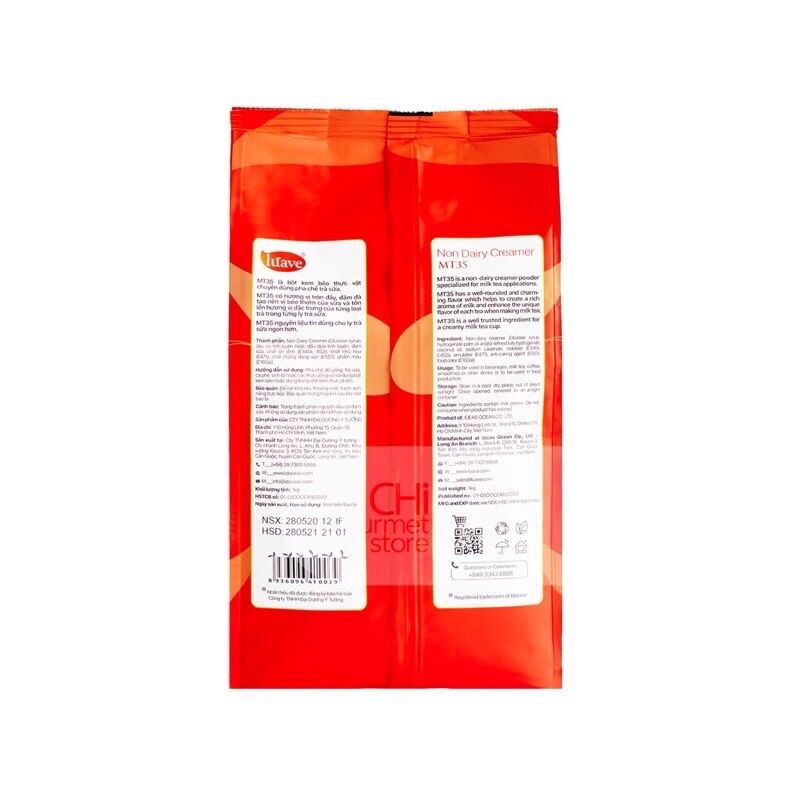 BỘT KEM BÉO MT35 gói 1kg