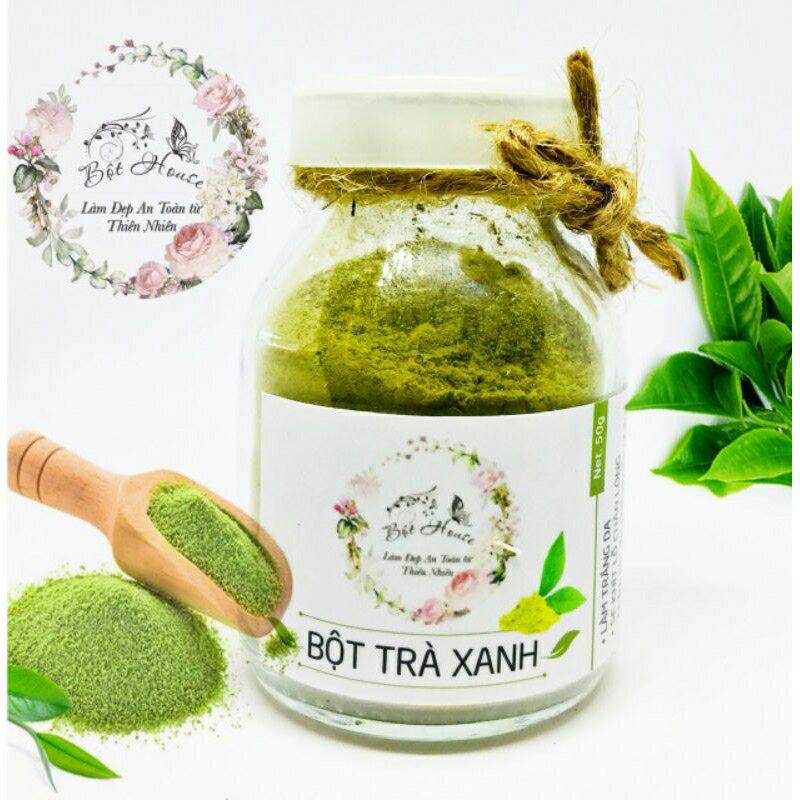 [HCM]BỘT TRÀ XANH THIÊN NHIÊN HANDMADE 100GR