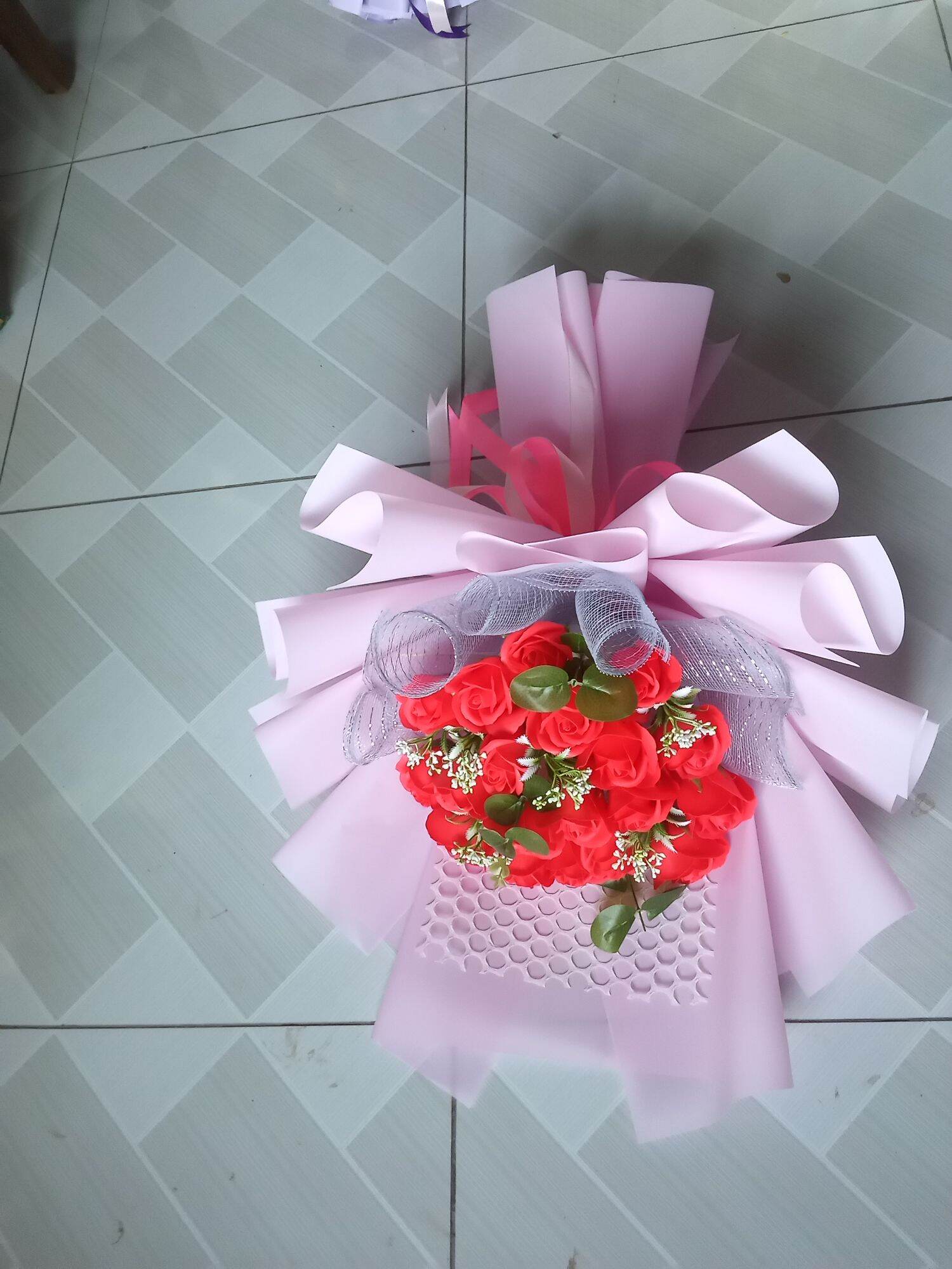 Bó hoa hồng sáp
