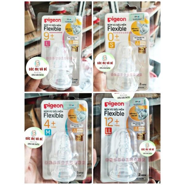 Núm cổ hẹp pigeon vỉ 2 cái