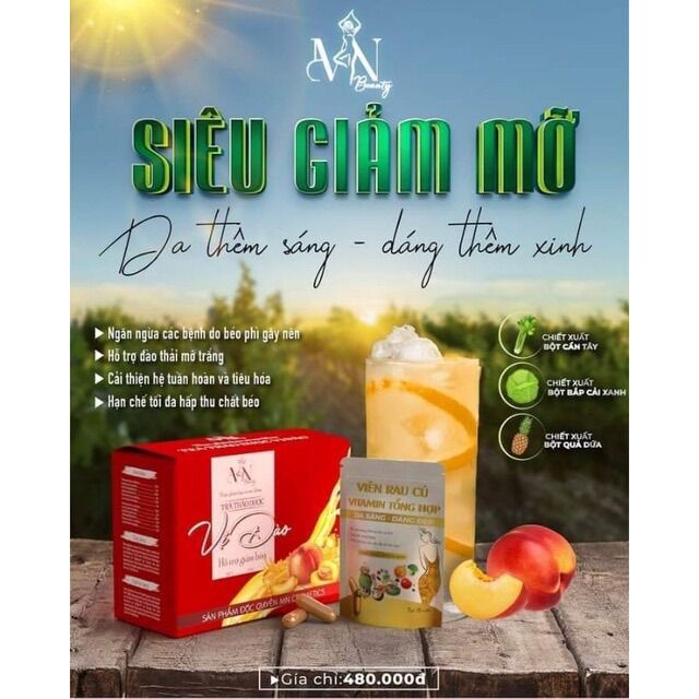 Trà Đào giảm cân Đông Anh chính hãng tặng kèm detox thải mỡ