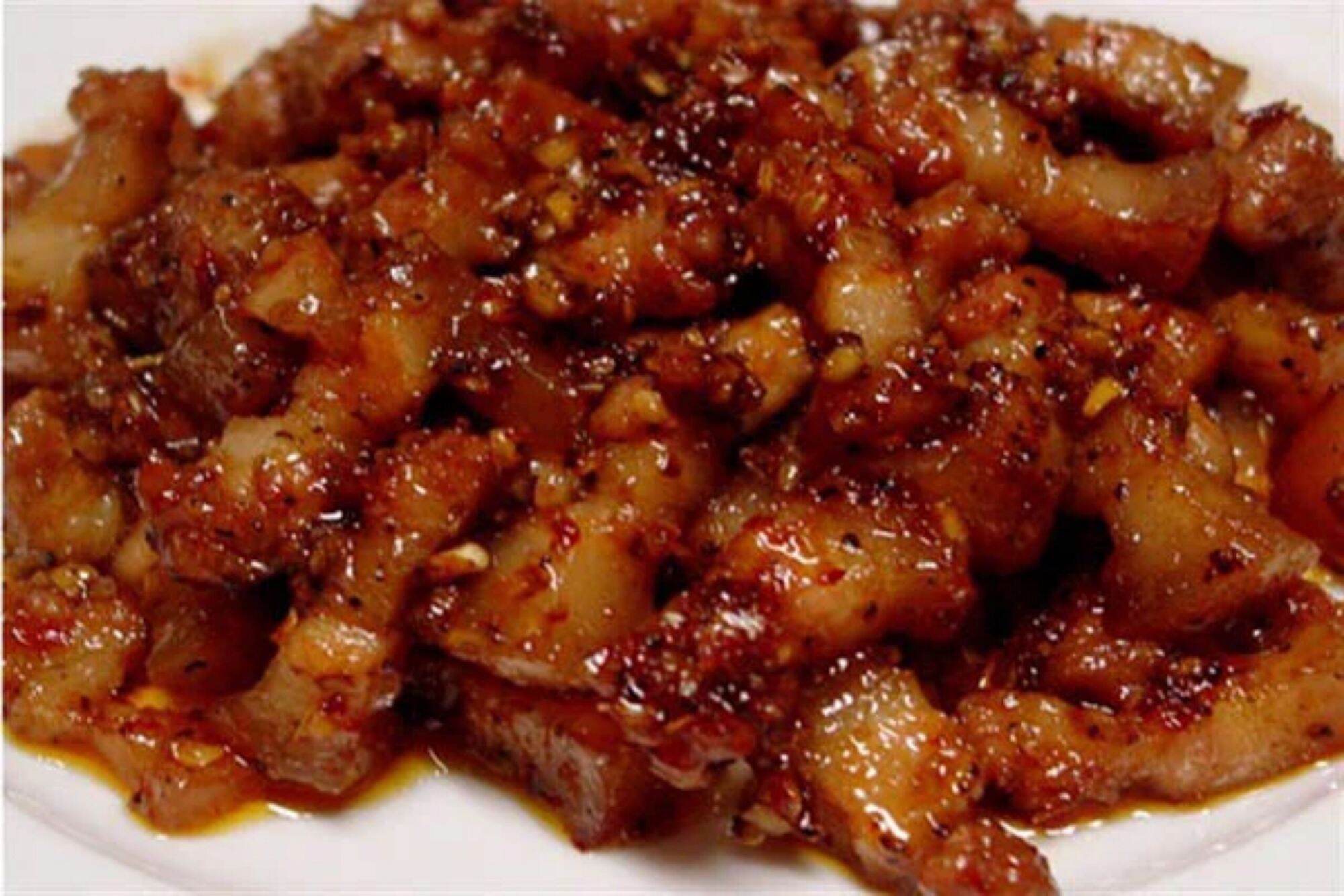 Thịt kho mắm ruốc