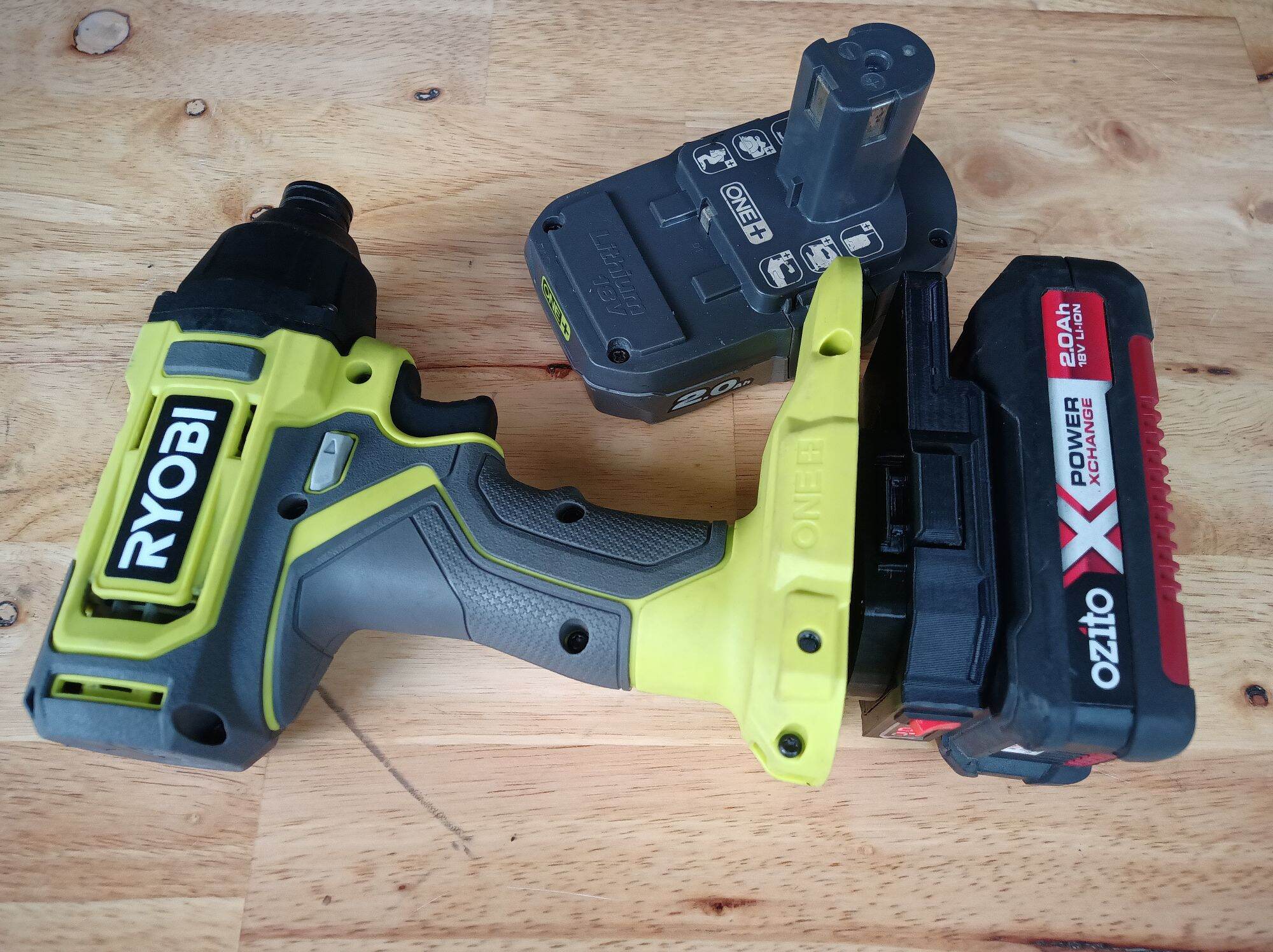 Đế chuyển pin ozito 18v cho máy ryobi 18v