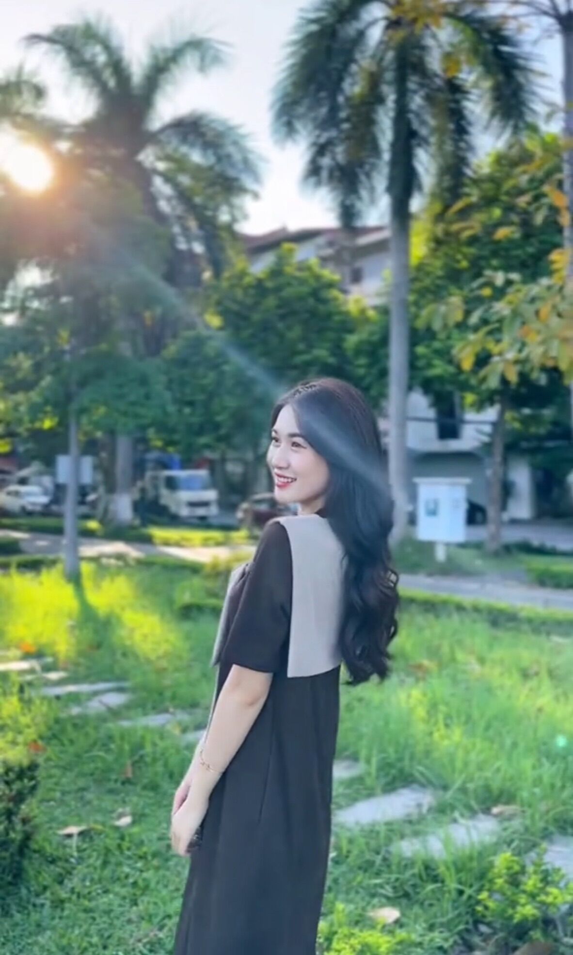 Đầm thun tăm suông dài