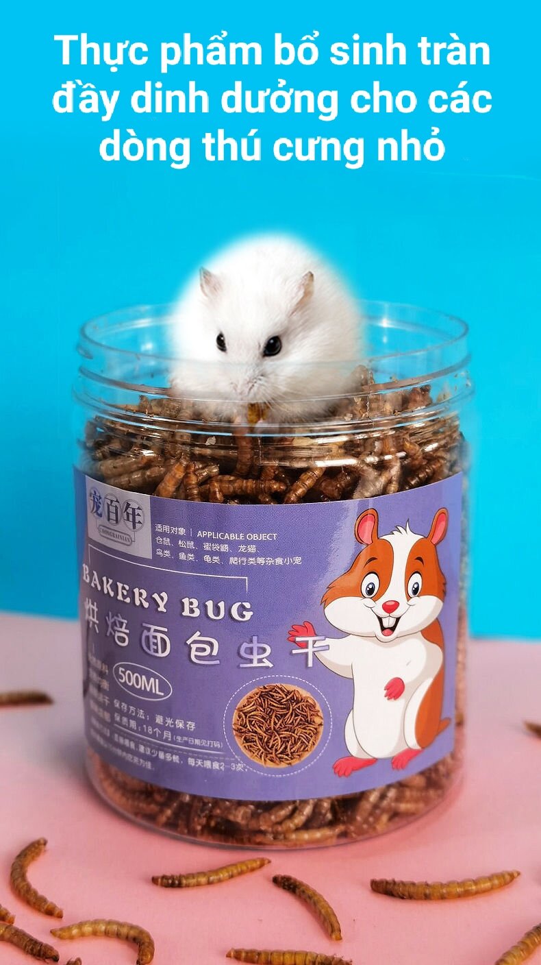 Sâu lớn cho hamster, sóc, chim, cá, gà kiểng, nhím....