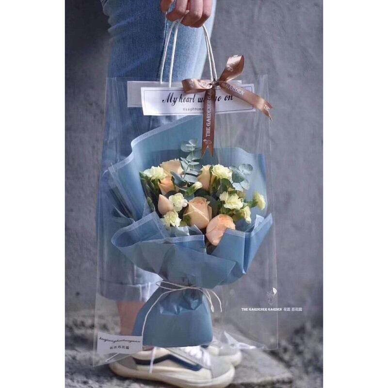 COMBO 10 TÚI BÓNG ĐỰNG HOA, QUÀ CÁC SIZE
