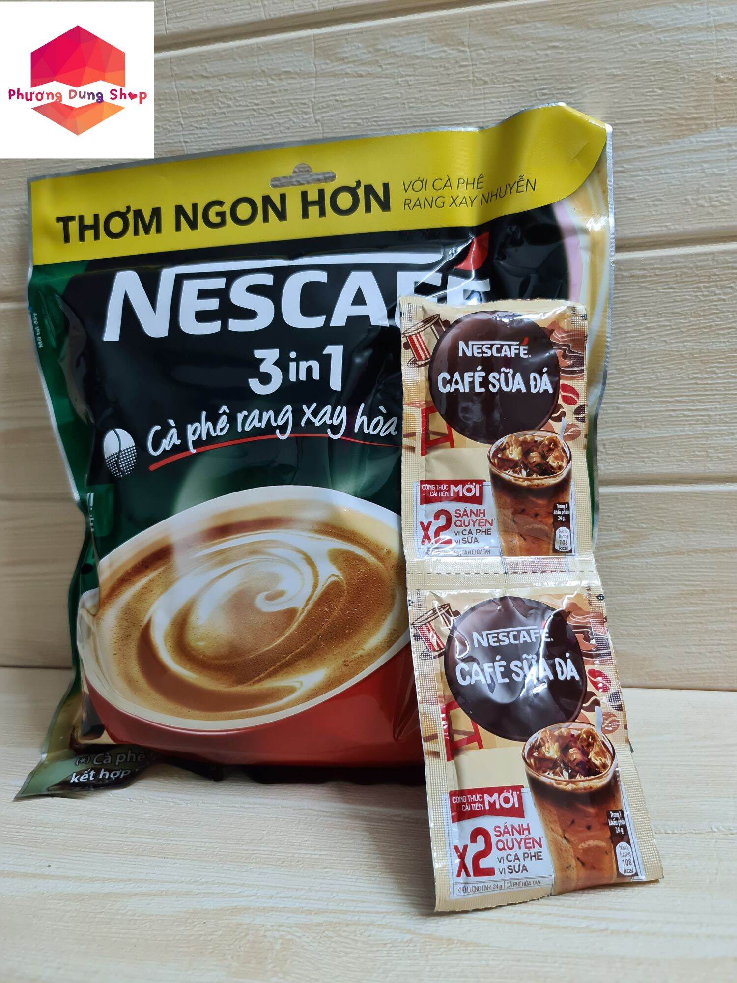 Nescafe 3 in 1 46 gói x 17g- xanh