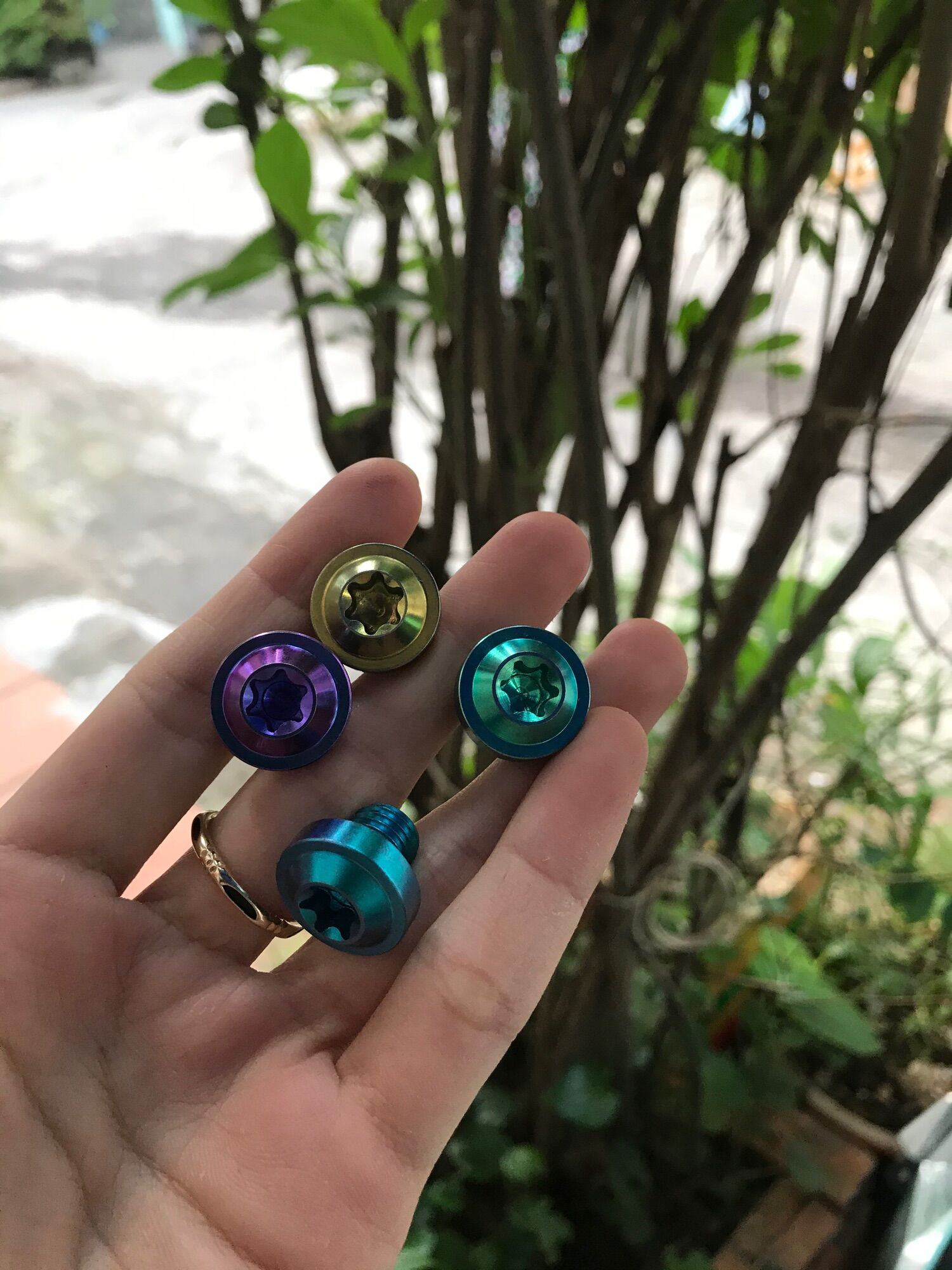 Ốc chân kính GR5 đầu dù