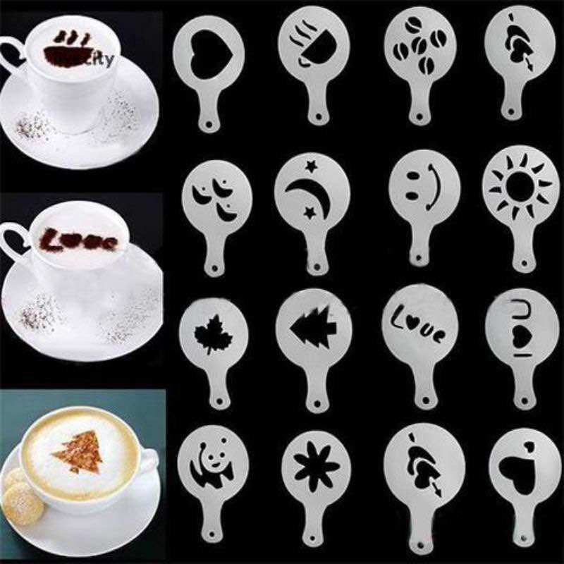 Khuôn Rắc Bột Trang Trí 1 Cái (Giao Ngẫu Nhiên), Khuôn Rắc Bột Pha Chế Hình Siêu Dễ Thương MTA-MART2