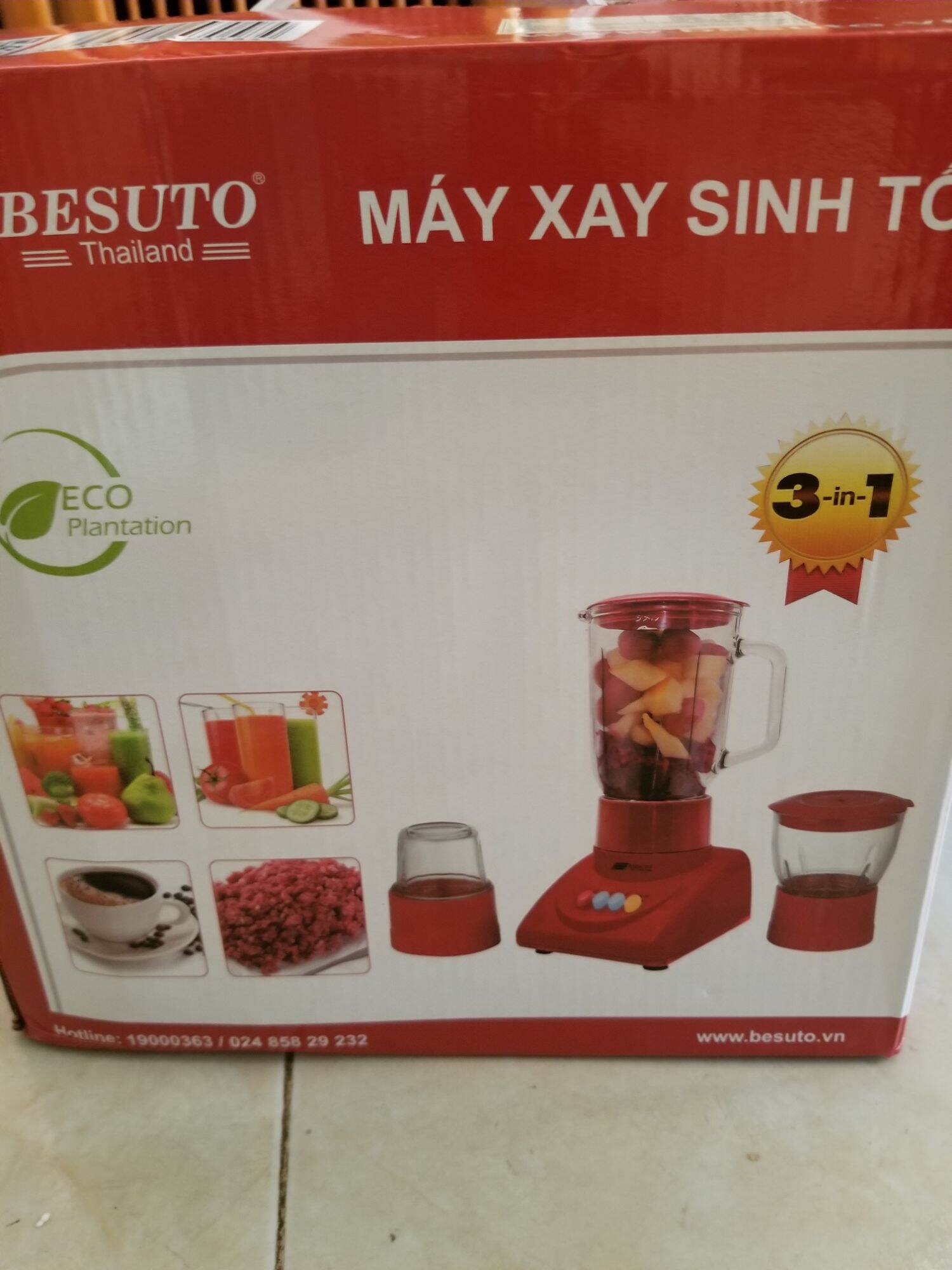 Máy xay sinh tố besuto 3 cối