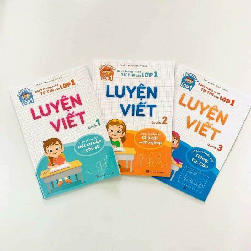Combo 3 cuốn luyện viết-cho bé vào lớp 1