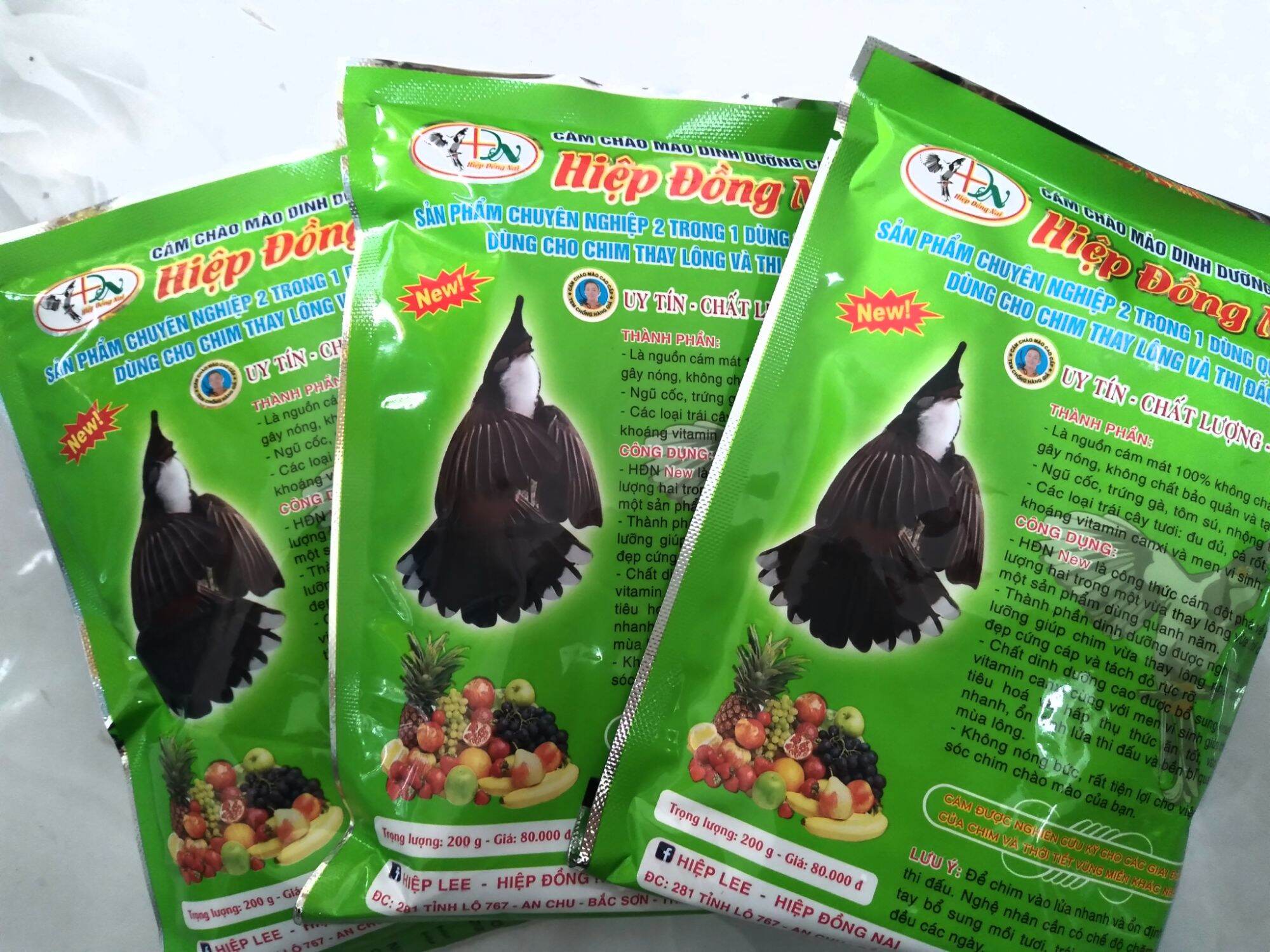 Cám chào mào Hiệp Đồng Nai ( New) dùng cho chim thay lông và thi đấu( cam kết hàng chính hãng 100/100)