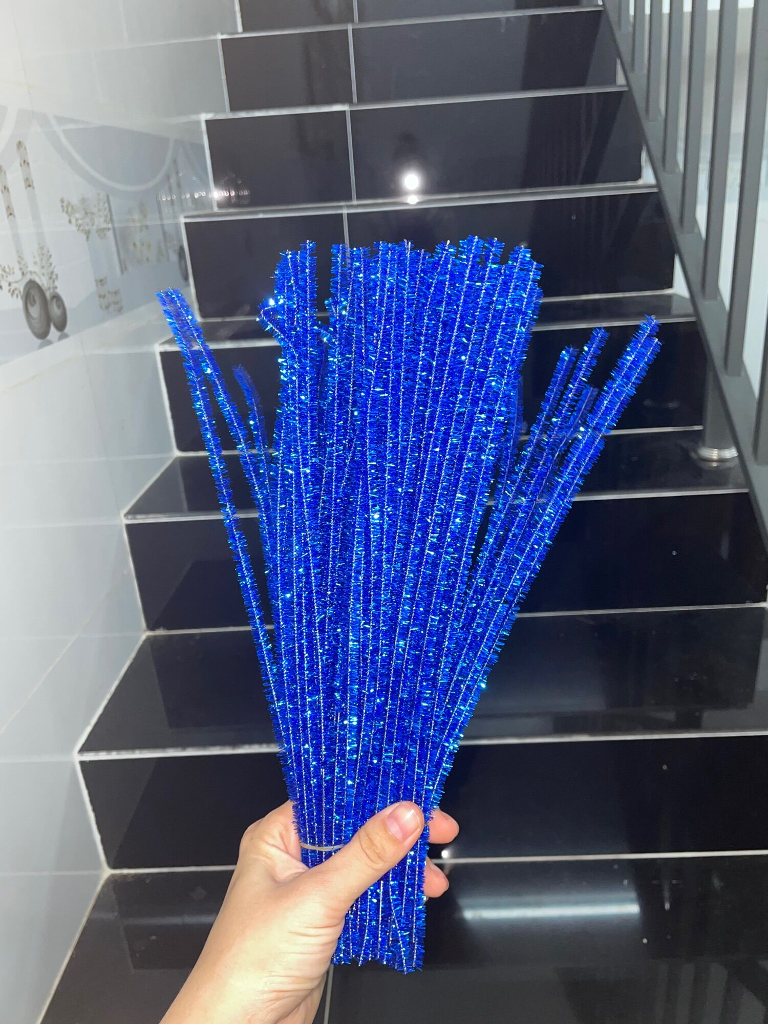 10 dây kẽm xù đủ màu