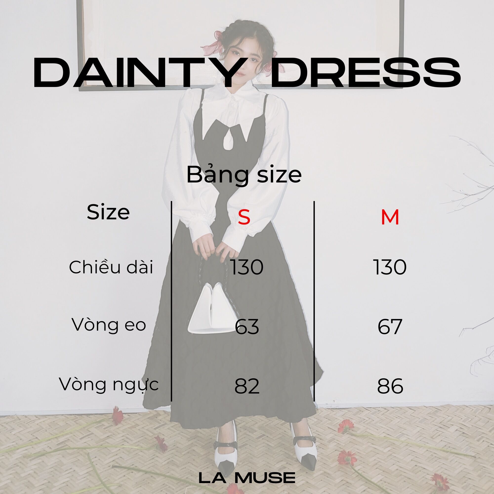 INTO.EIGHT | Đầm đen vải gấm cắt giọt nước INTO.EIGHT thiết kế (Dainty Dress)