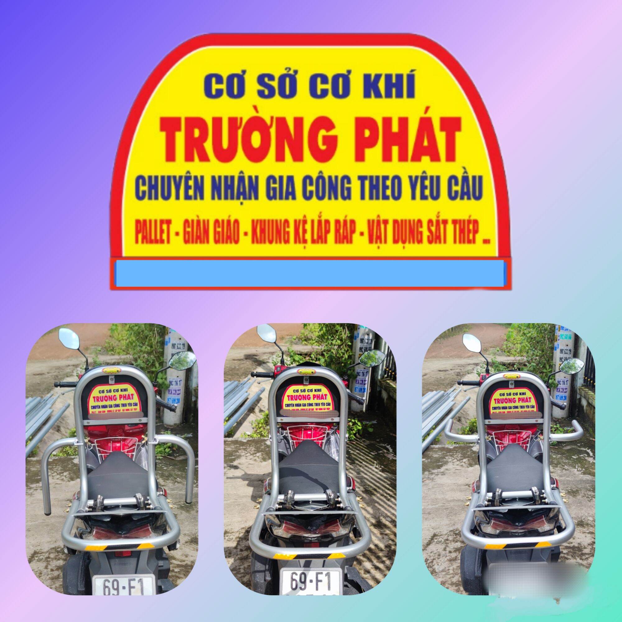( tặng lót tay) Baga phượt cho xe NOZZA