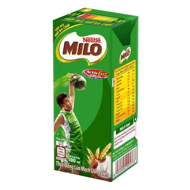 Thùng 12 LỐC 48 HỘP Sữa lúa mạch Milo 180ml (date mới 2022)