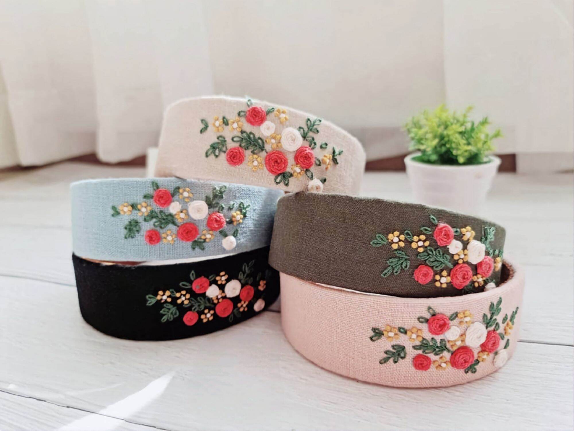 Bờm Tóc Thêu Tay Thủ Công Handmade - Pong Embroidery