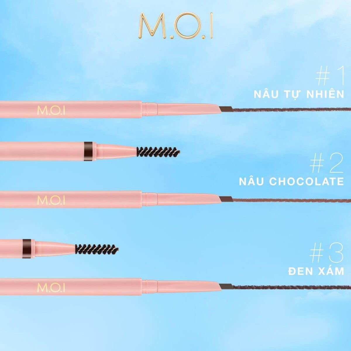 Chì kẻ mày PERFECT SHAPE EYEBROW M.O.I Cosmetics Hồ Ngọc Hà