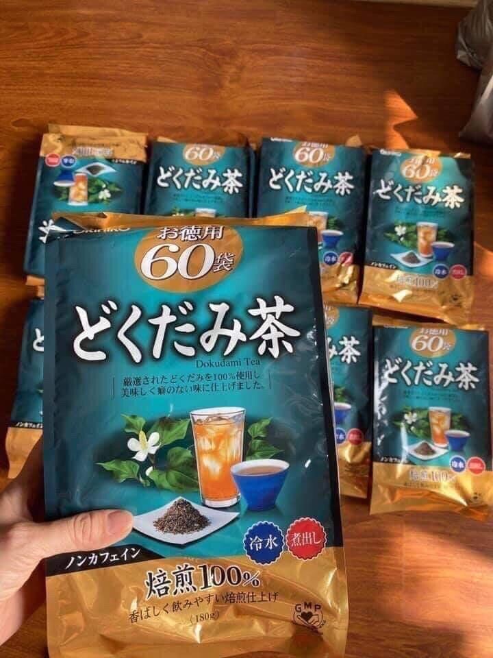 Trà Diếp Cá Dokudami Tea ORIHIRO Nội Địa Nhật Thanh Lọc Cơ Thể Gói 60 Túi