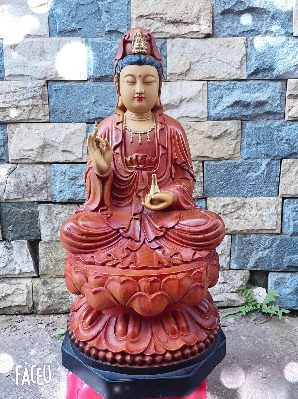 Tượng phật bà quan âm bồ tát cao 30cm