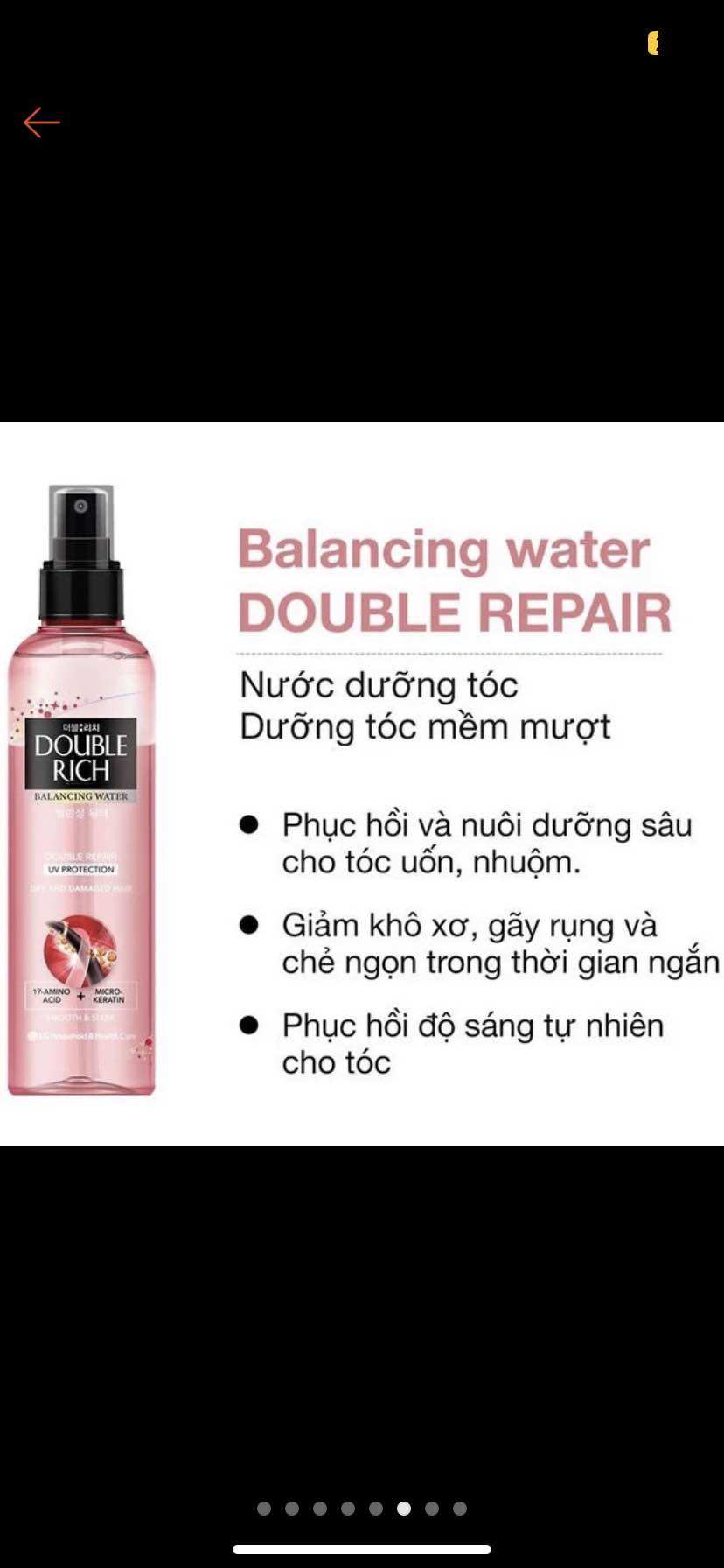 Xịt dưỡng tóc Double rich chai 120ml