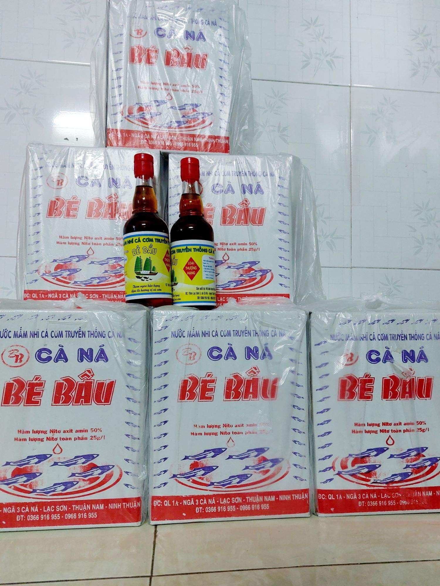 1 thùng mắm Bé Bầu thượng hạng (6chai×500ml)