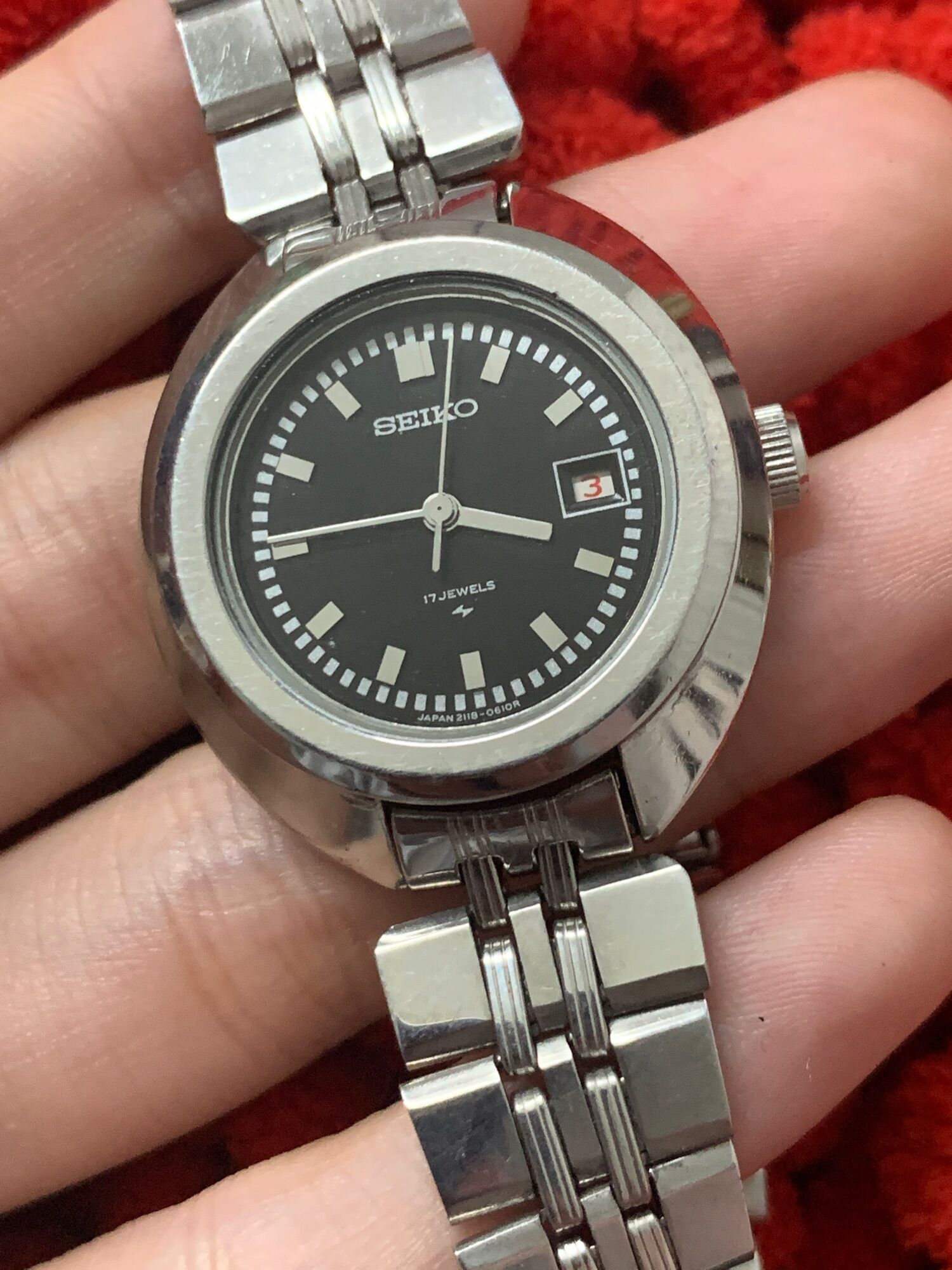 Đồng hồ nữ Seiko Automatic 1 lịch 17 jewel hàng si