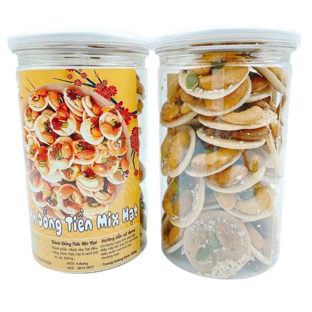 Bánh Đồng Tiền Mix Hạt Dinh Dưỡng Lọ 📮📮( 300 Gram ) 📮📮📮📮