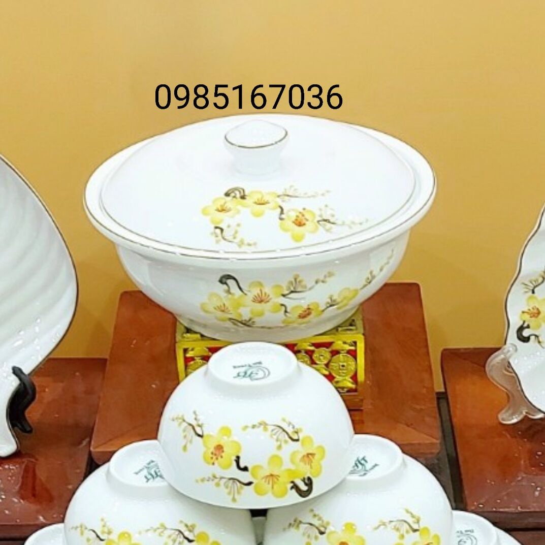 Âu đựng cơm, đựng canh.Hàng gốm sứ Bát Tràng.