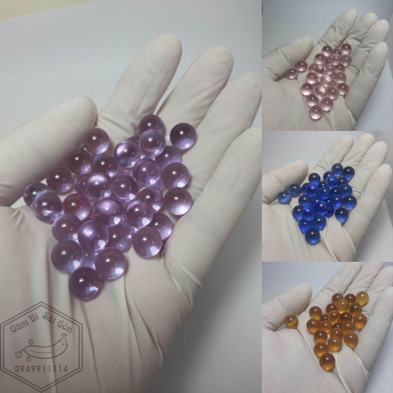 1 Viên Bi tròn thuỷ tinh 8mm