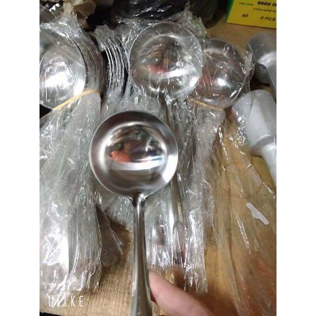 🔥 Sỉ_ 10 Vá Múc Canh Inox Cao Cấp
