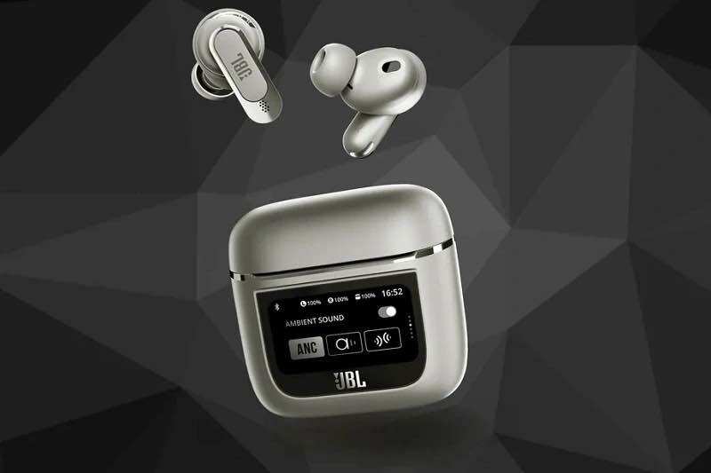 Tai nghe true wireless chính hãng jbl tour pro 2, màn hình cảm ứng, pin 40h, bluetooth 5.3