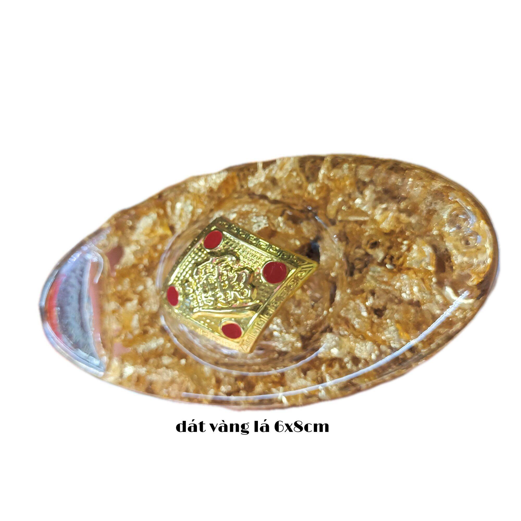Thỏi vàng phong thủy 6x8cm đặt bàn thờ Thần Tài kích hoạt tài lộc