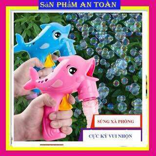 Đồ chơi cá heo thổi bong bóng xà phòng cho bé