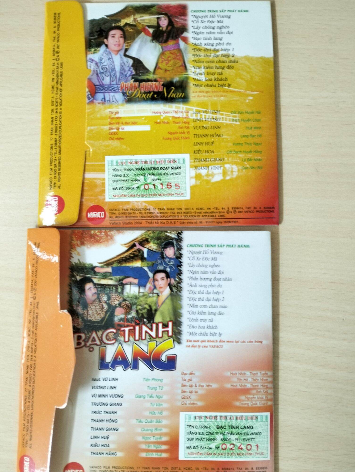 Combo 5 CD cải lương chính hãng ( lòng xanh ) vafaco phát hành